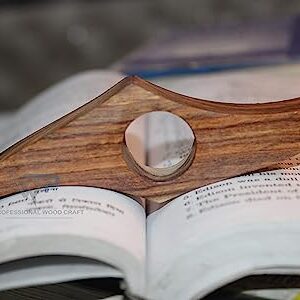 Professional Wood Craft Book Page Holder -Handmade Natural Sheesham wood Thumb Bookmark -Novel…