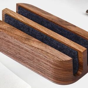 Professional Wood Craft Mango Wood Laptop Stand for Desk, in Burning, Vertical Laptop Holder, Vertical MacBook Stand Dual Lapto…